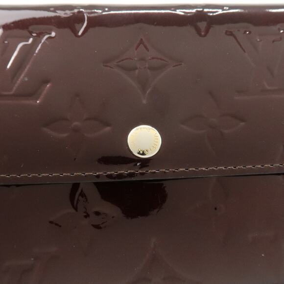 💎✨Authentic✨💎Louis Vuitton Vernis Portefeuille Sarah Wallet Amarante - Picture 5 of 12